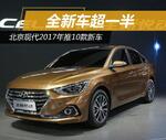 行业展会行业资讯 北京现代2017年推10款新车 全新车超一半