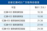  红旗HS5正式上市 售价18.38万-24.98万