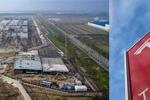  动工3个月后 特斯拉上海工厂初具规模