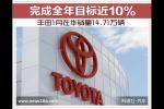  丰田1月在华销量14.71万辆 完成目标近10%