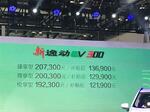  逸动EV300/PHEV上市 售16.09-20.73万元