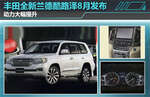  丰田全新大型SUV八月发 布动力大幅提升
