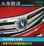  SUV仍是主力战将 长安汽车2月销量逼近10万