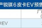  锐骐6皮卡EV将于10月份上市 预售29.98万