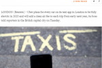  Uber计划2025年在伦敦实现全电动化